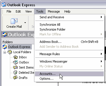 how to set up gmail in outlook express