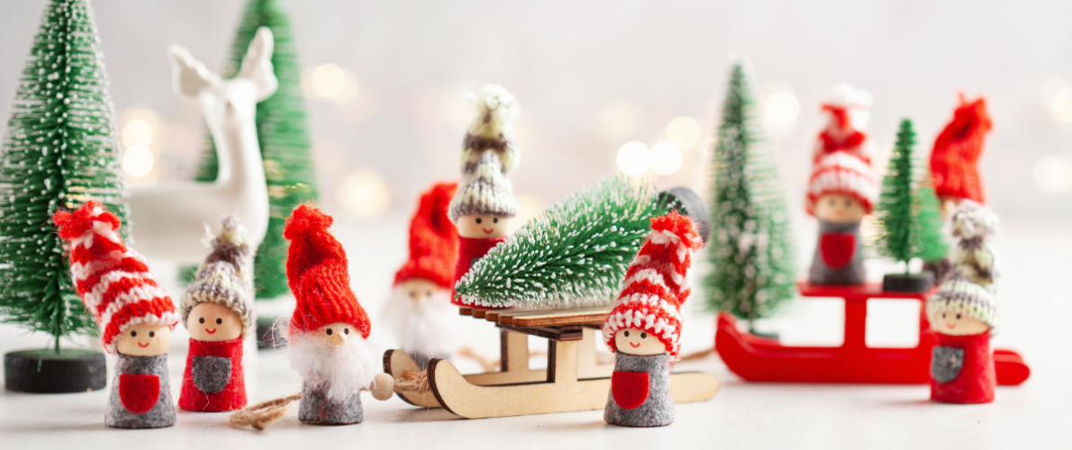 Wooden Christmas scene